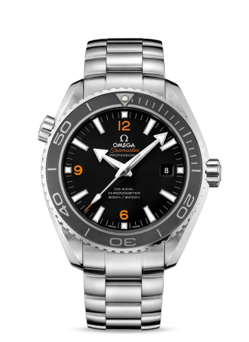 Omega Seamaster Planet Ocean 600M Co-Axial 45.5 Stainless Steel / Orange Numerals / Bracelet